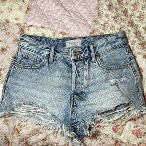 pacsun ripped jeans shorts size 24 barely worn